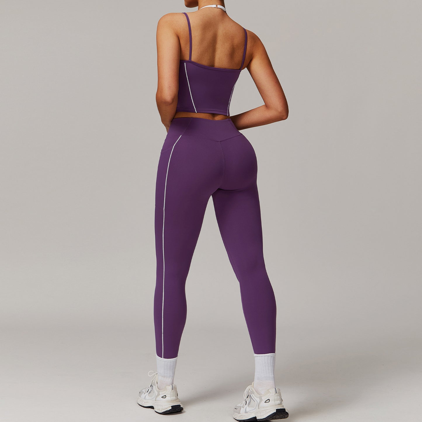 Elastic Fake Two-piece High-grade Women's Sports Running Fitness Clothes