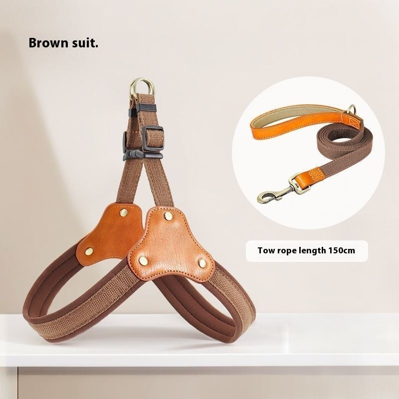 Dog Breast Collar Small Dog Bichon Dog Hand Holding Rope