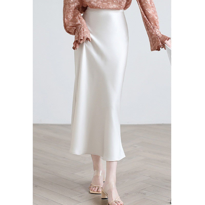 High-grade Silk Mid-length High-end Fishtail Long Skirt