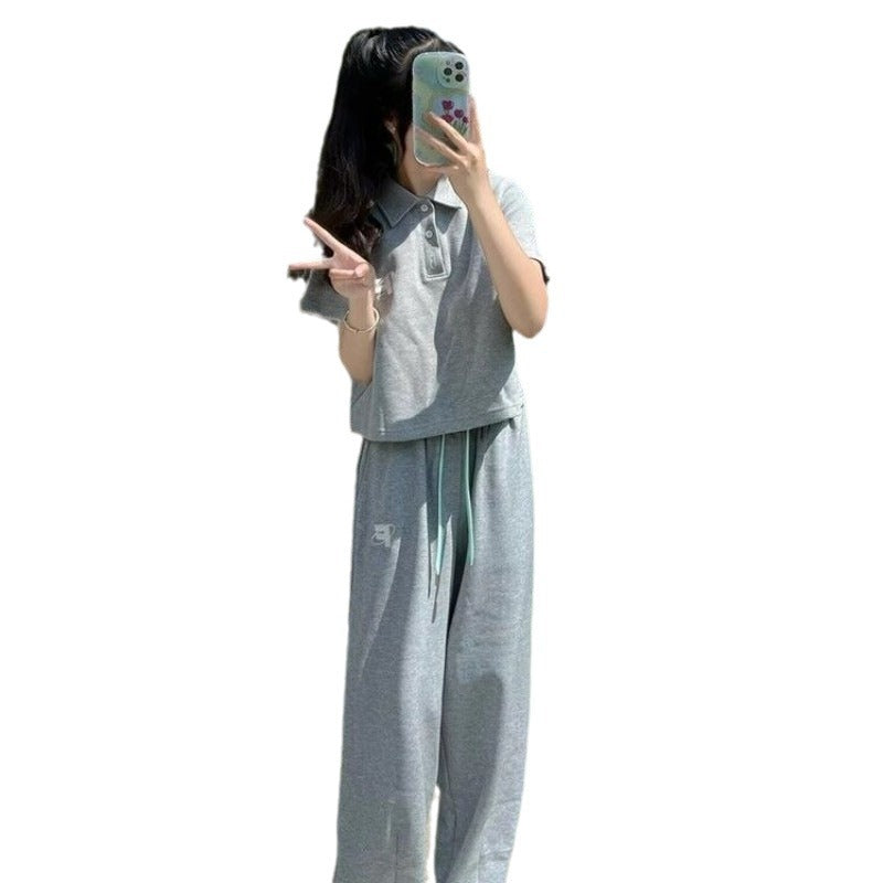 Short-sleeved Pants Running Casual Two-piece Set