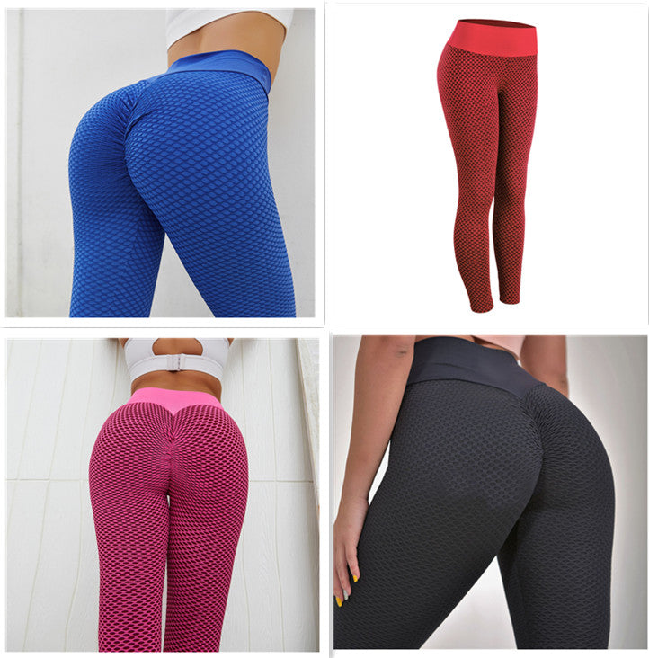 Ternede Leggings Fitness Yogabukser Til Kvinder Sømløse High Waist Leggings Åndbare Gym
