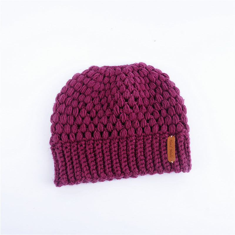 European And American New Knitted Hat Ladies Warm Ear Protection