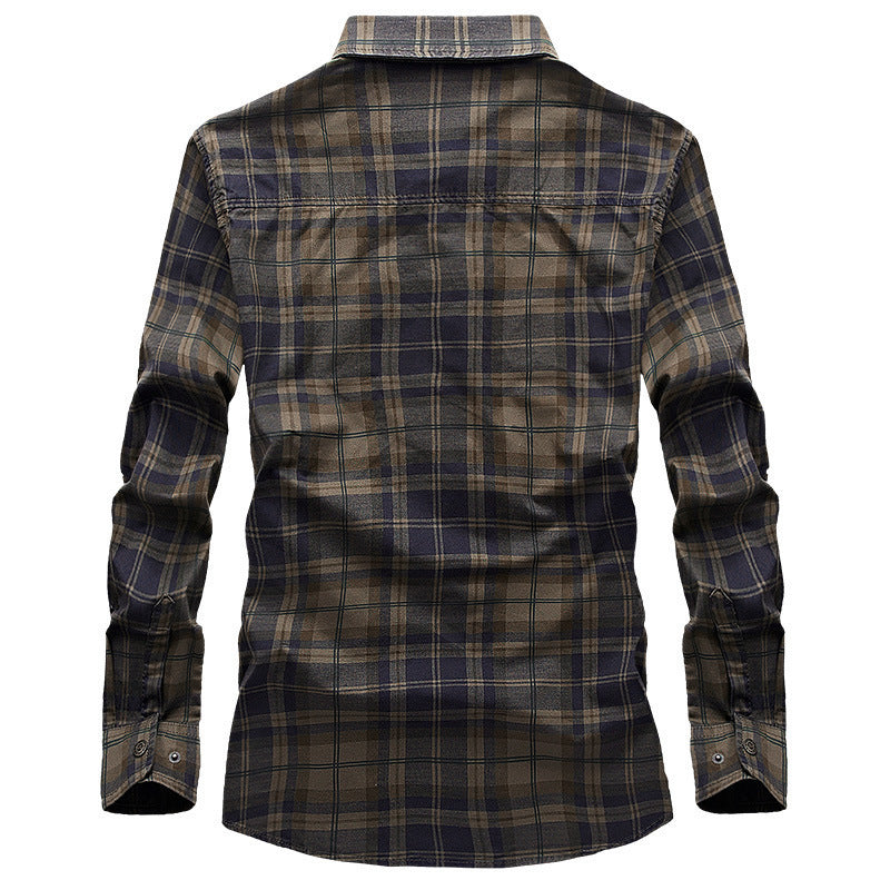 Men's Plaid Long Sleeve Shirt