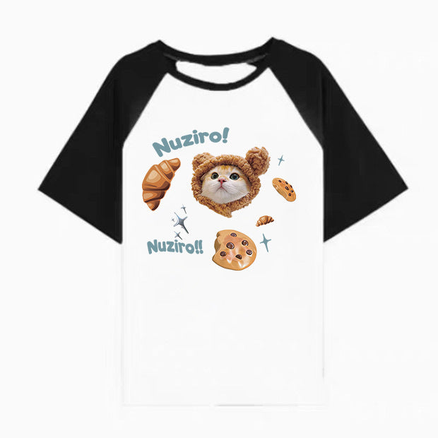 Women's Summer Cartoon Loose Top Cotton T-shirt