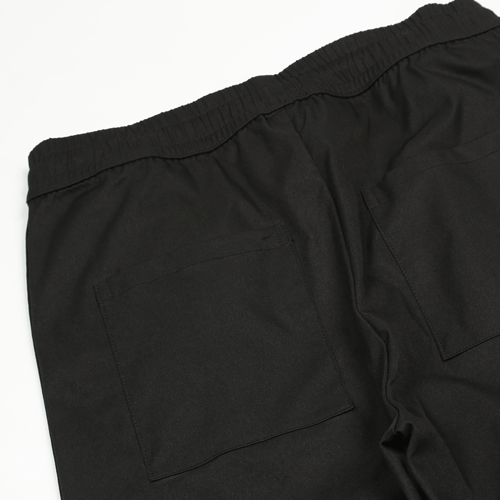 Elastic Waist Loose Straight Pants Street Trend Patchwork
