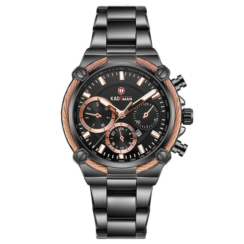 Three-pin waterproof watch