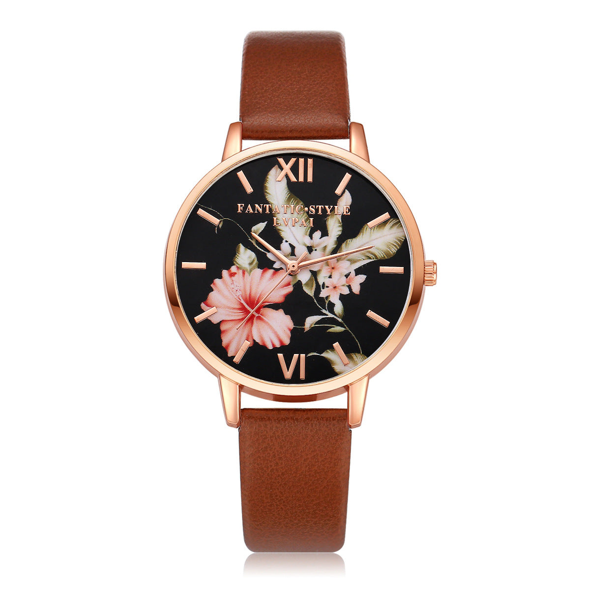 Lvpai Marke Frauen Armband Uhr Mode Rose Gold Blumen Leder Einfache Frauen Kleid Uhren Luxus Business Geschenk Uhr Uhr