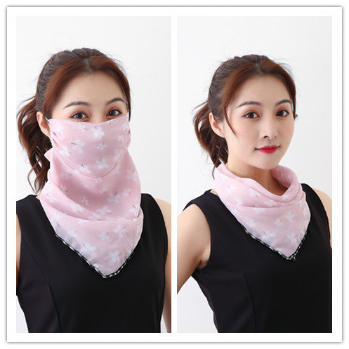 Summer outdoor riding mask driving sun shading scarf