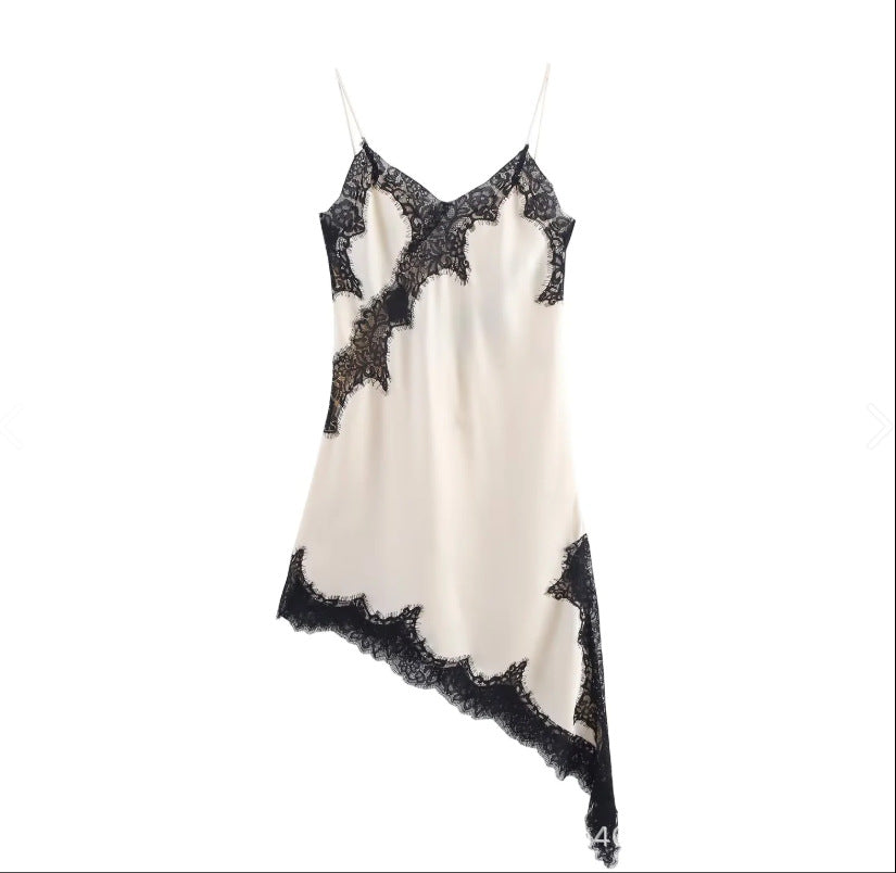 Fashionable, Chic, Sexy Lace Asymmetrical Dress