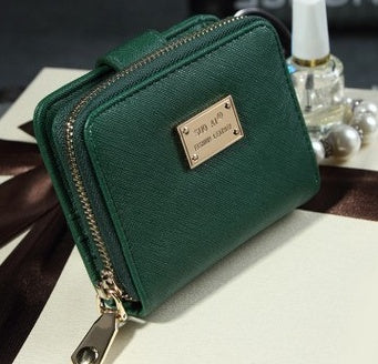 Women's Short Wallet Women's Korean Zip Twist Wallet Cross Cross Wallet Wallet