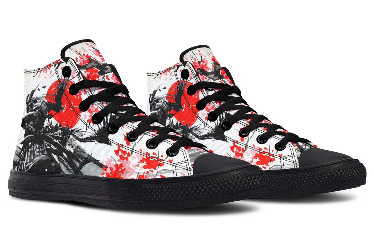 Printed Couple High-top Canvas Shoes