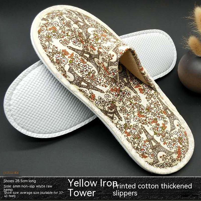 Disposable Slippers Cotton Print Toiletries