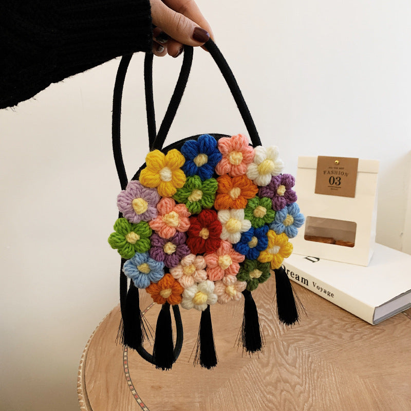 Braided Summer Cotton Hemp Crossbody Bag For Women