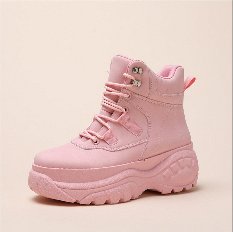 Korean Style Casual Shoes Women's Platform Old Shoes