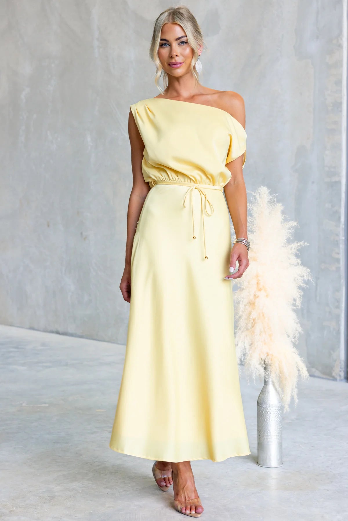Off-Shoulder Sexy Solid Color Elegant Womens Dress