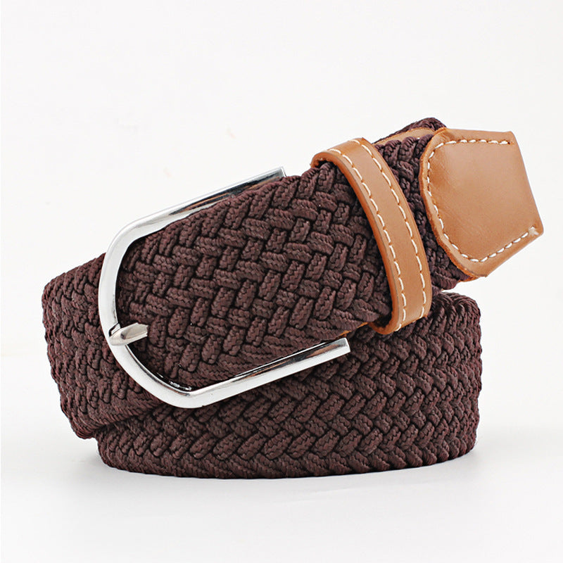 Canvas stretch woven belt
