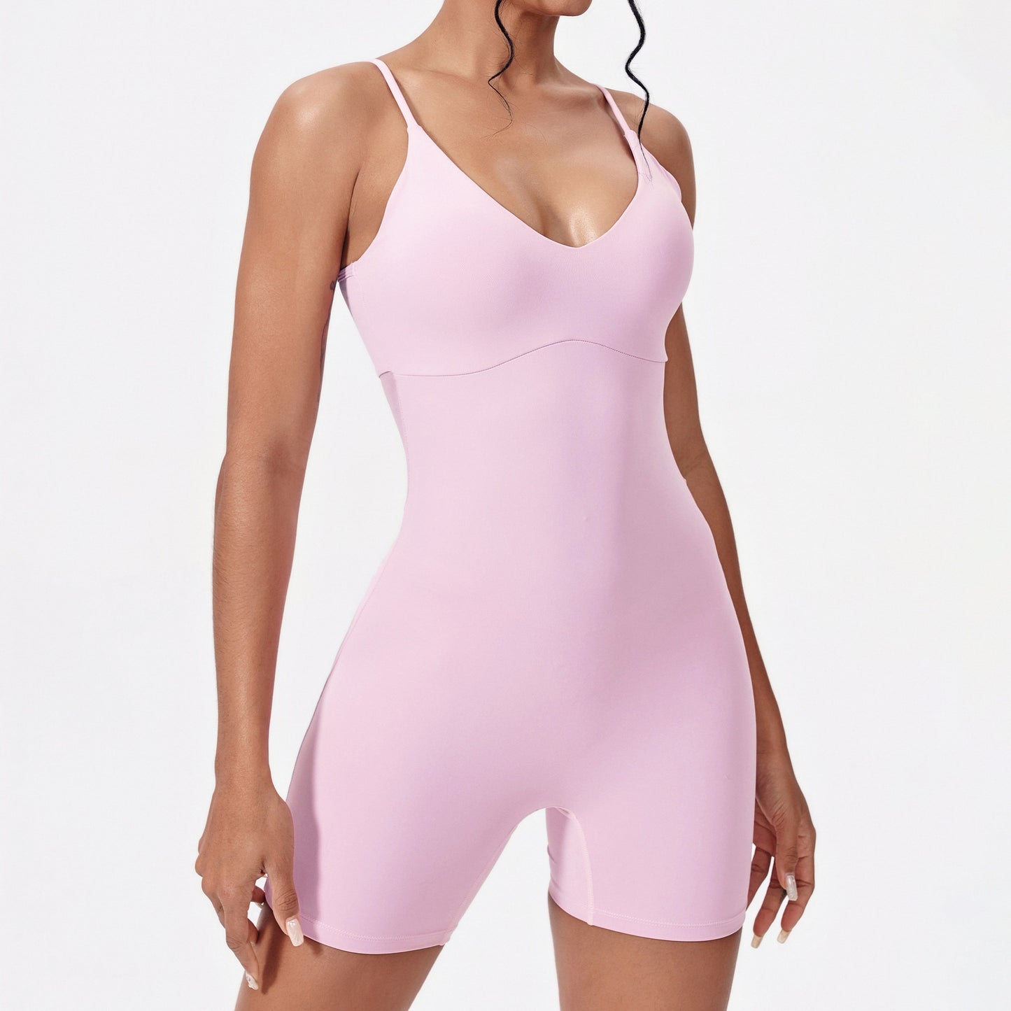 Hollow Shorts Yoga Bra Sports Hip Lifting One-piece