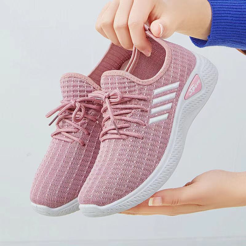 Kvinders sneakers Blød sål afslappede lave løbesko