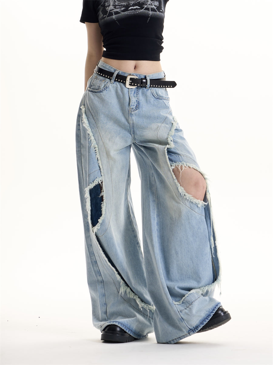 American Retro Hot Girl Design Jeans