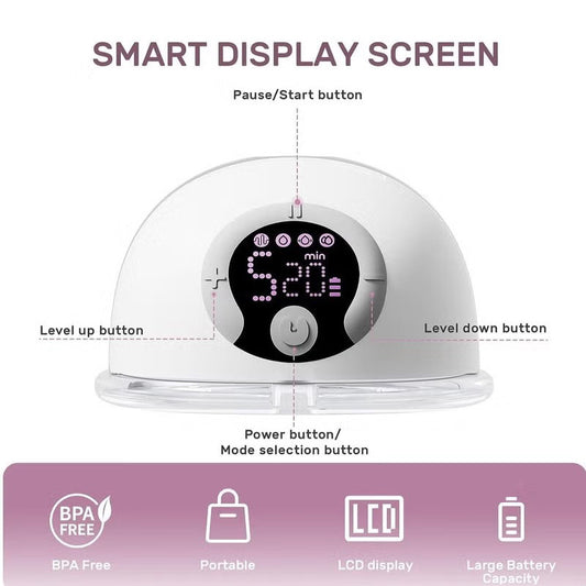 Amazon New Wearable Breast Integrated Hands-free Large Suction Invisible Mute Milker