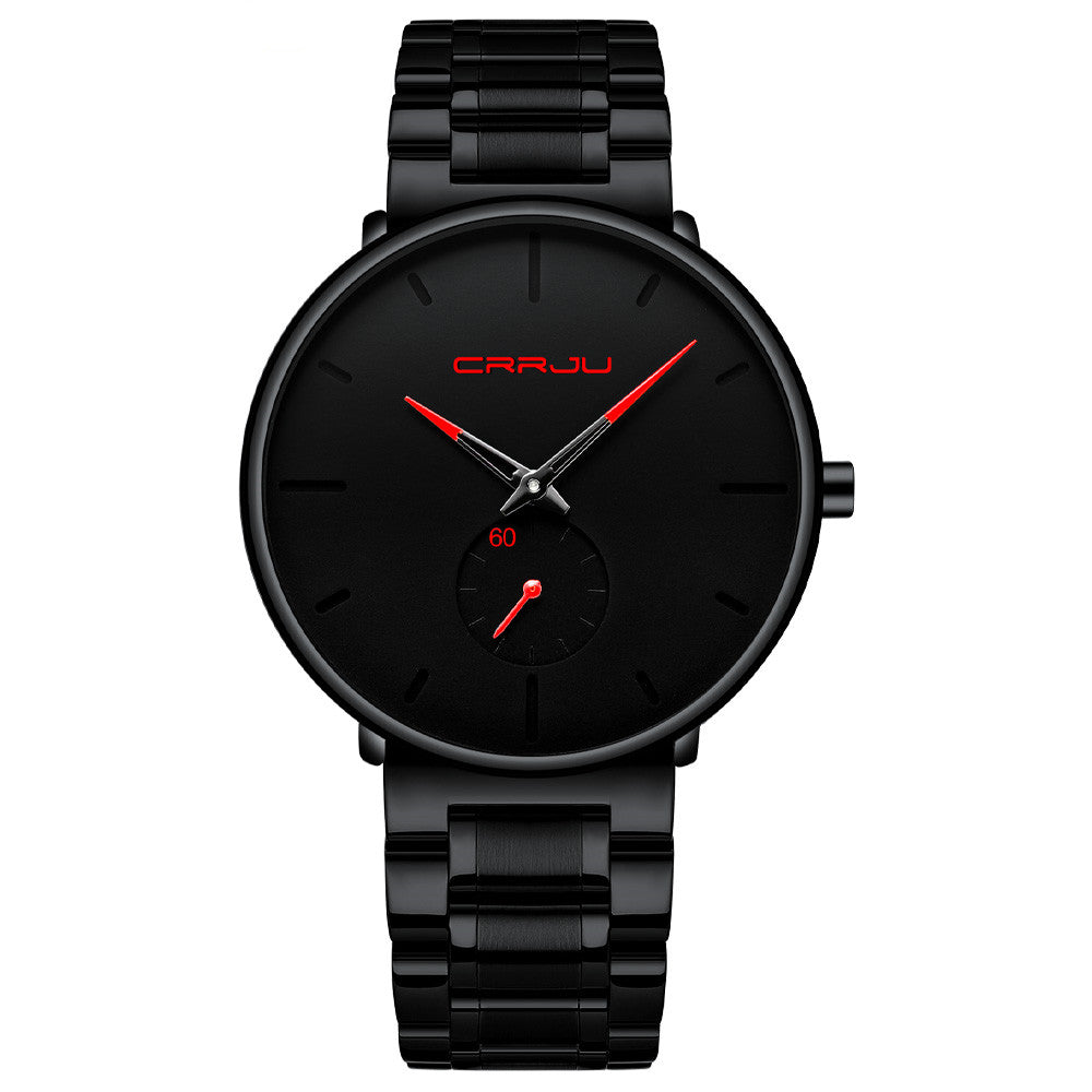 Men's New Steel Band Waterproof Watch Thin