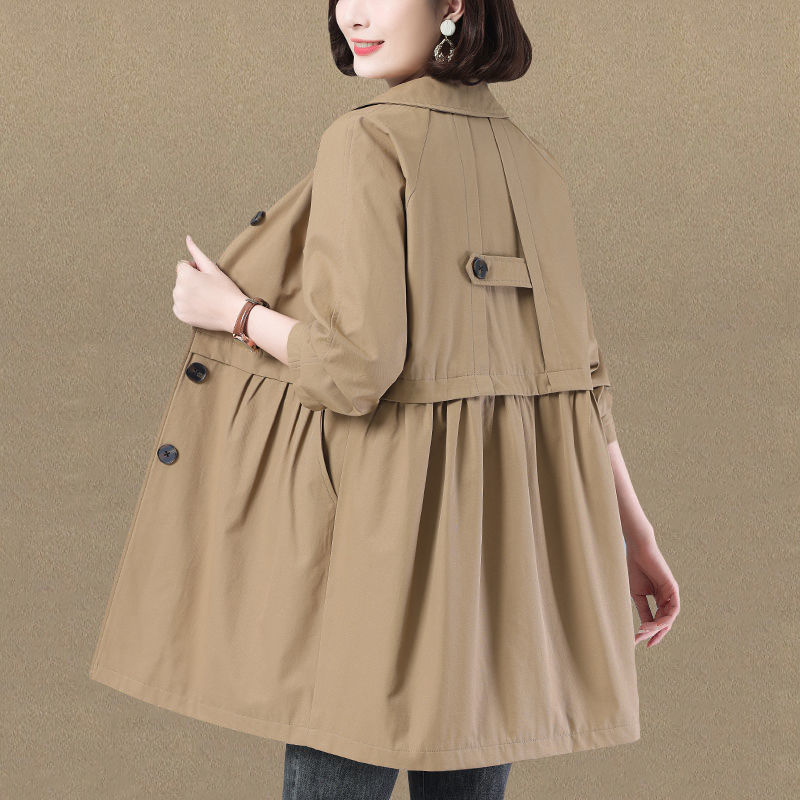 Waist Slimming Little Trench Coat Women