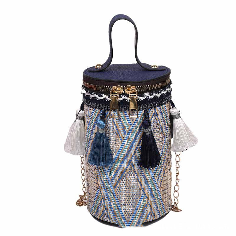Ethnic Style Bag Female Fashion Hand-held Chain Weaving