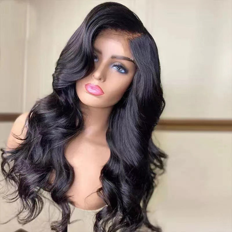European And American Ladies Long Roll High-temperature Fiber Chemical Fiber Wig