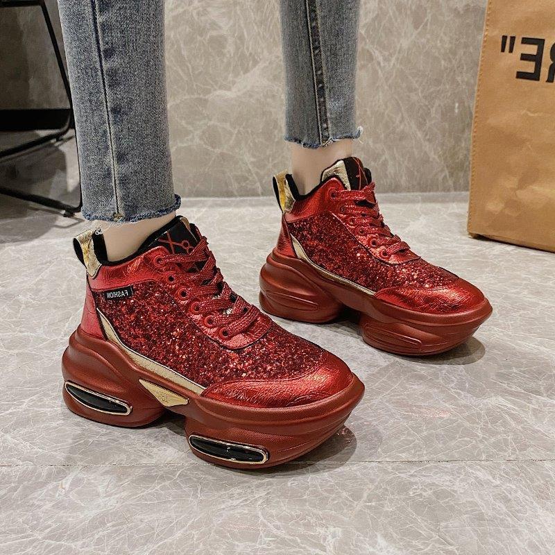 Plus Velvet Sponge Cake Sports Shoes