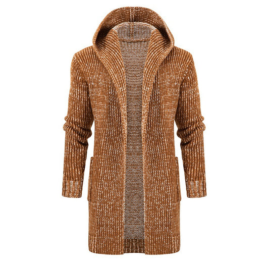 Men's Sweater European And American Style Mid-length Cardigan