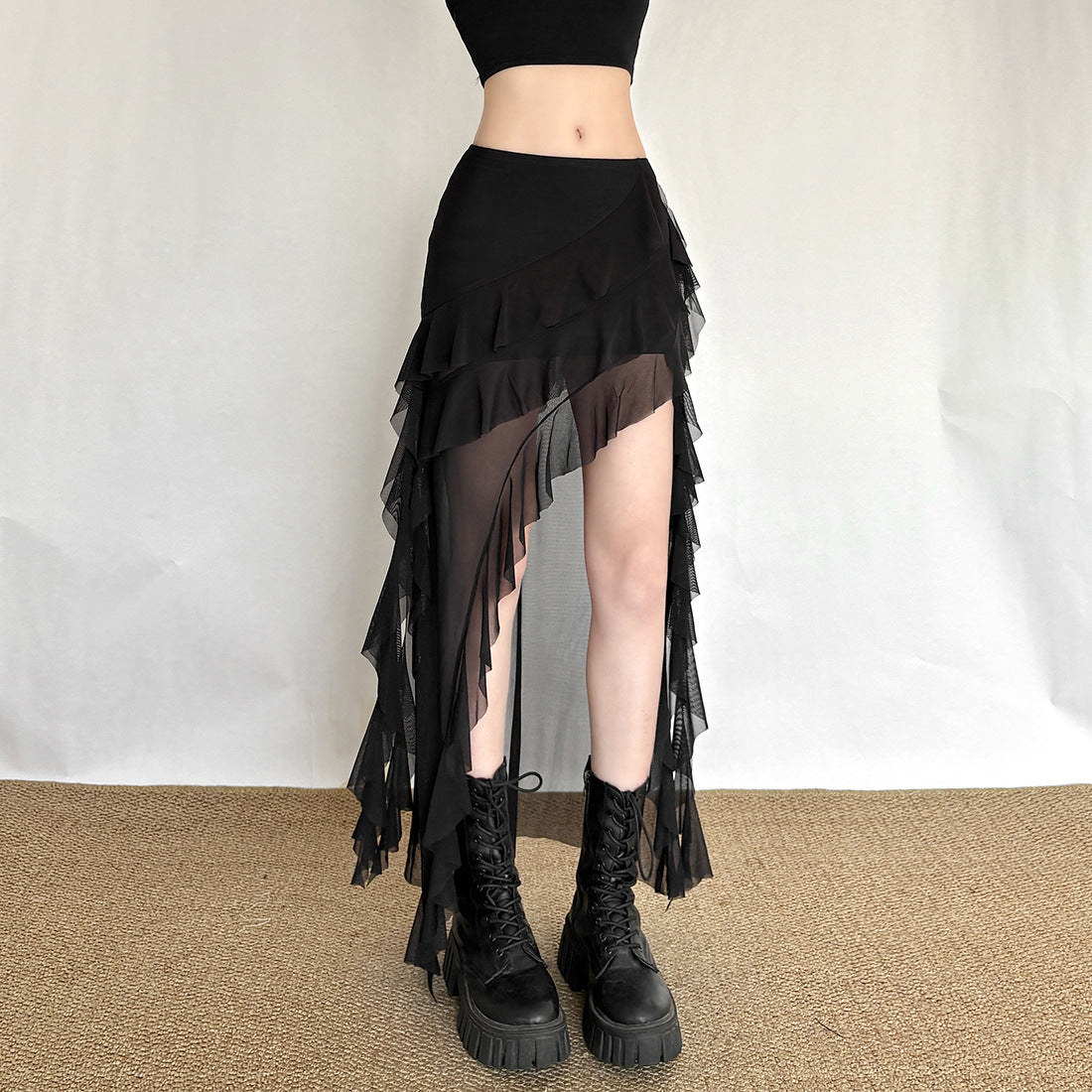SpringSummer Irregular Hemline Lace Dress For Women