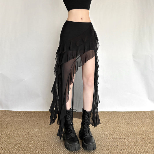 SpringSummer Irregular Hemline Lace Dress For Women