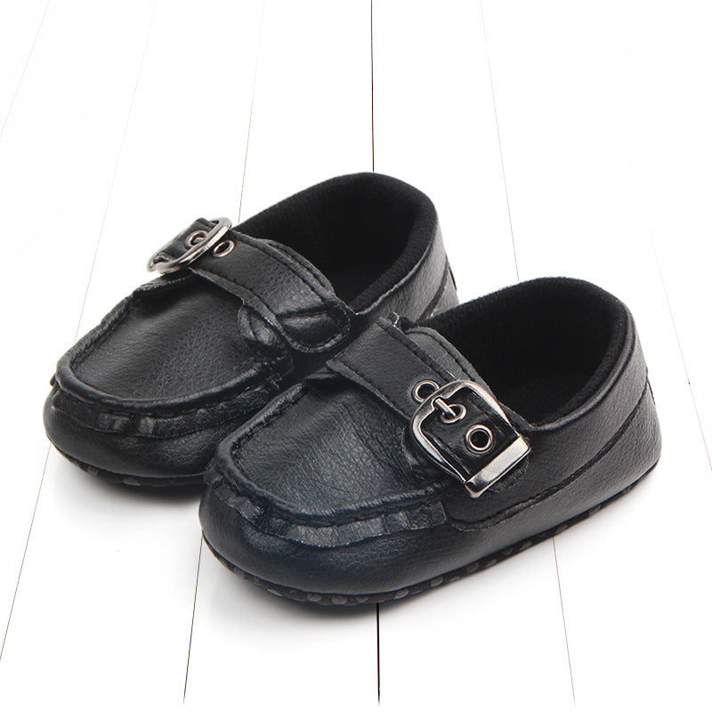 Baby Soft Bottom Toddler Shoes Iron Button Peas Shoes