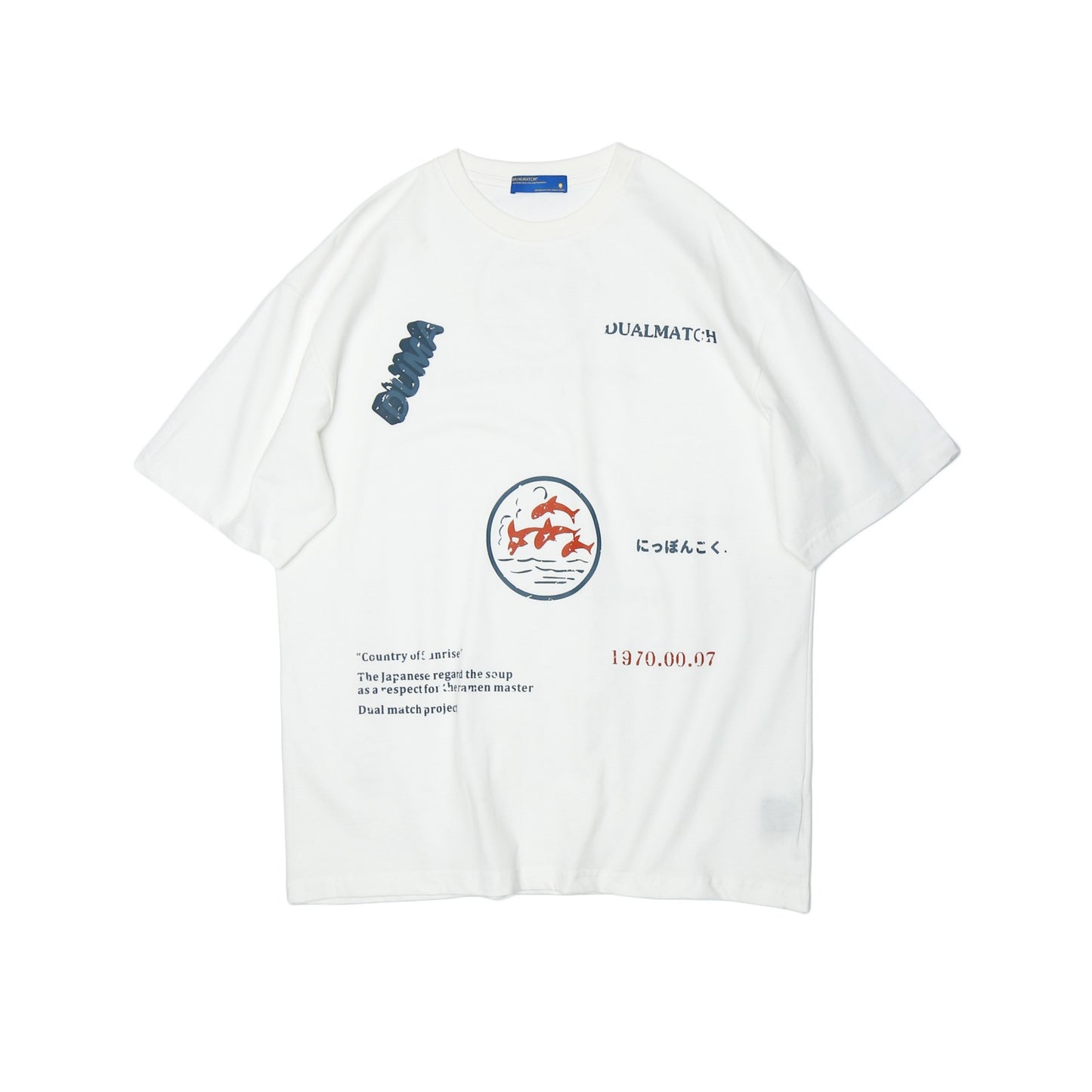 Street Casual Letter Print T-shirt Loose