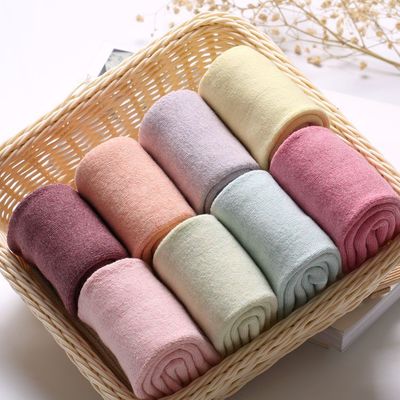 Pure cotton thickened women's towel socks