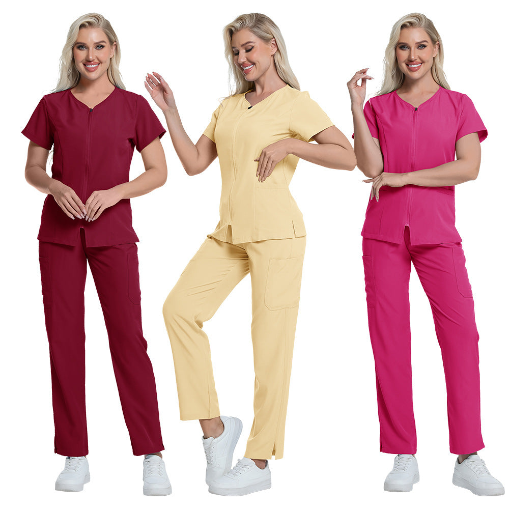Separate Scrub Suit With Short Sleeves