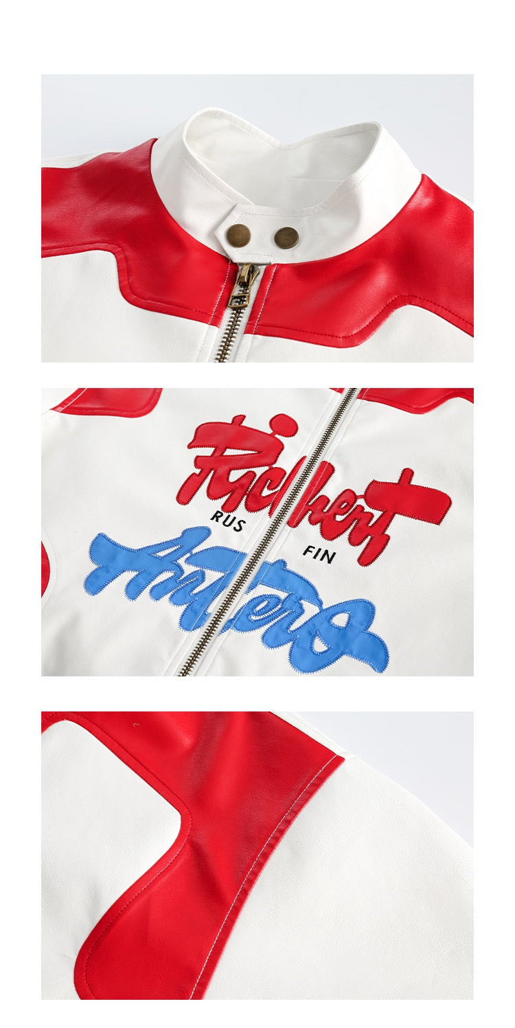American Street Red Loose-fitting Baseball Uniform For Men