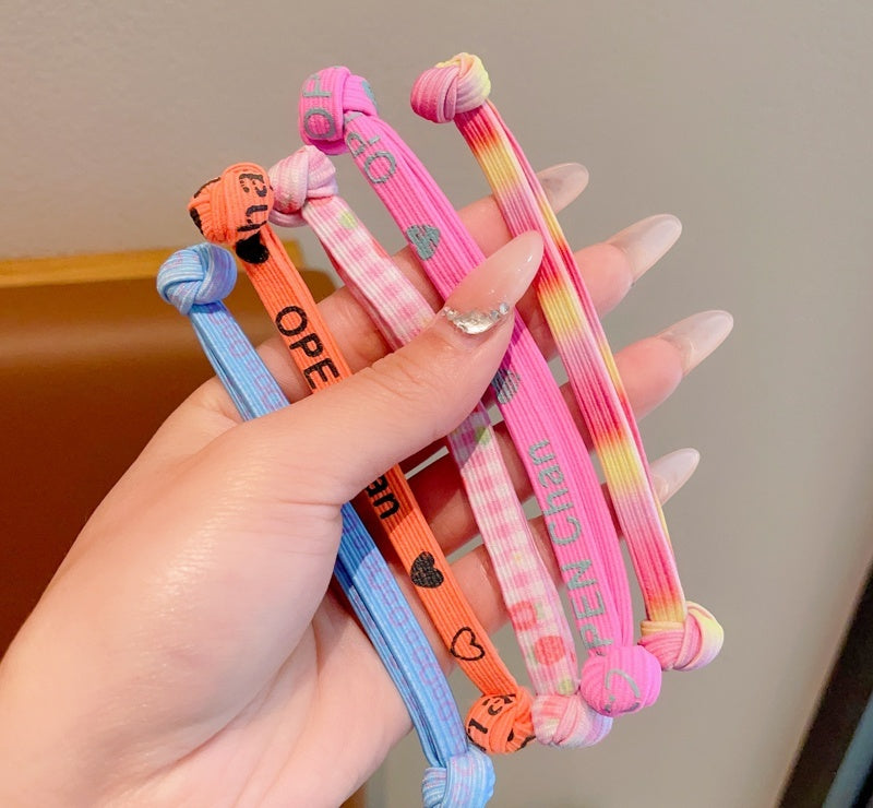 Girls' High-end Hair Band With Rubber Band