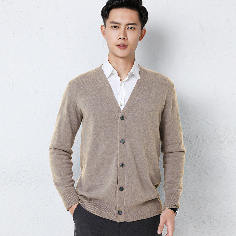 Men's Casual All-Match Long-Sleeve Knitted Jacket