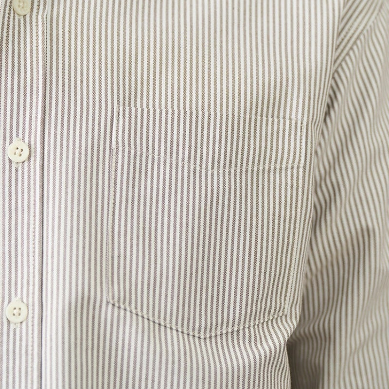 Oxford Vintage Stripe Casual Long-sleeved Shirt For Men