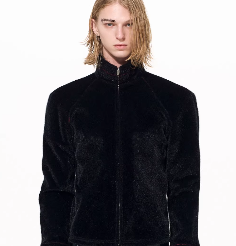 Mens Horsehair Fur Jacket For Winter Warmth
