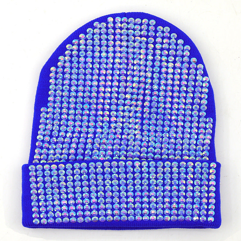 New Diamond Solid Color Handmade Wool Hat