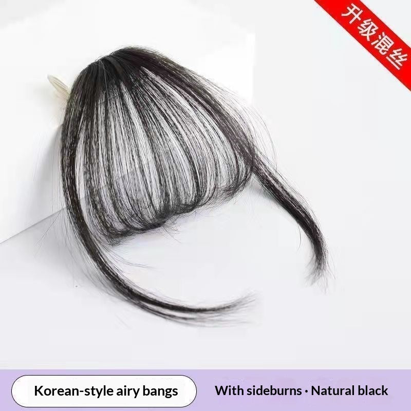 Japanese-style Lace-front Wig With A Sparsely Layered Angled Fringe