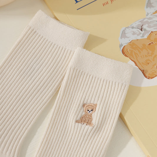 Mid-calf Bear Vintage Stockings