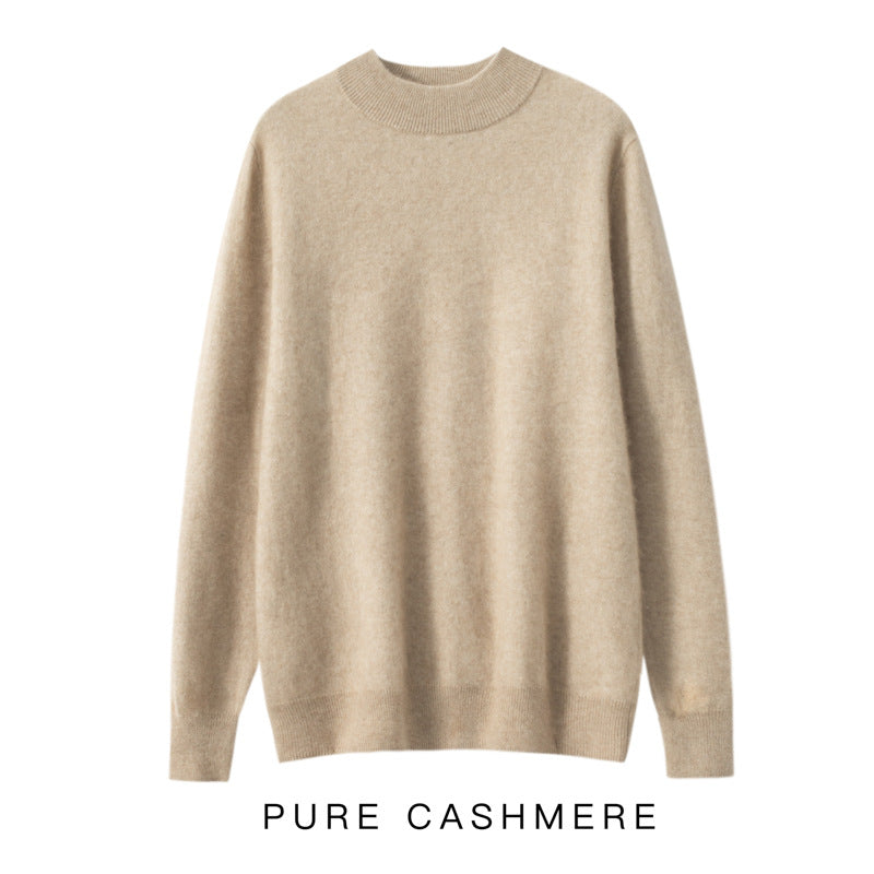Men's Half-high Collar Cashmere Sweater Business Casual Sweater