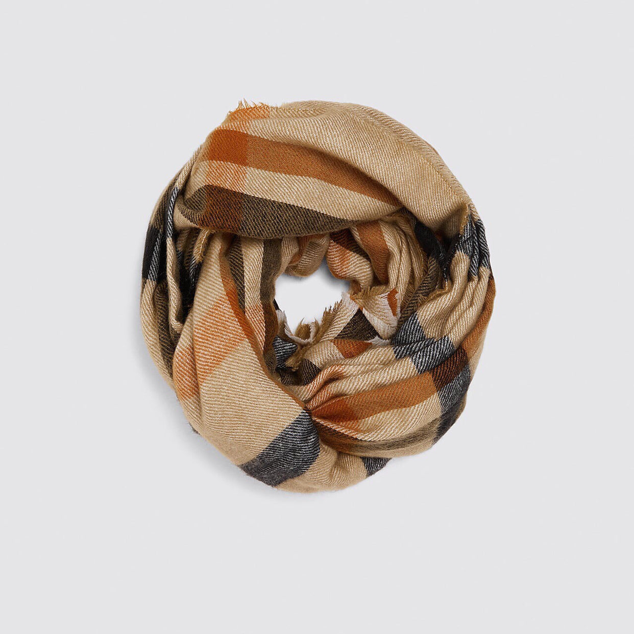 Striped Camel Simple Fashion Atmosphere Thickened Scarf Dual-use