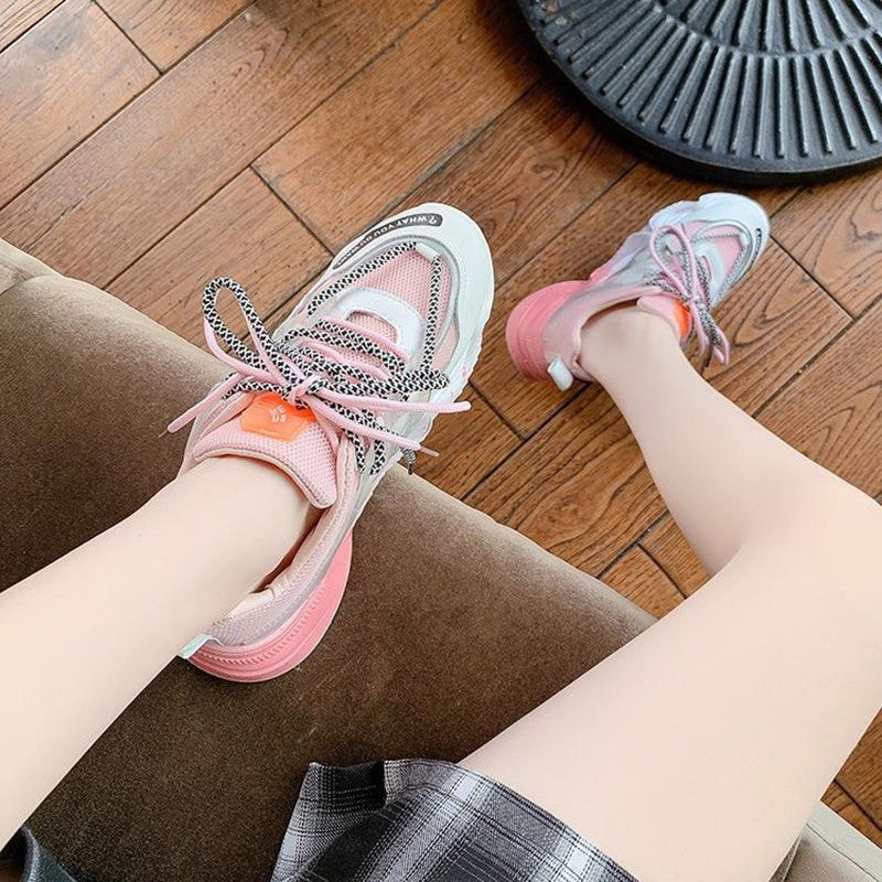 Summer New Style Mesh  Orange Pair Of Shoes