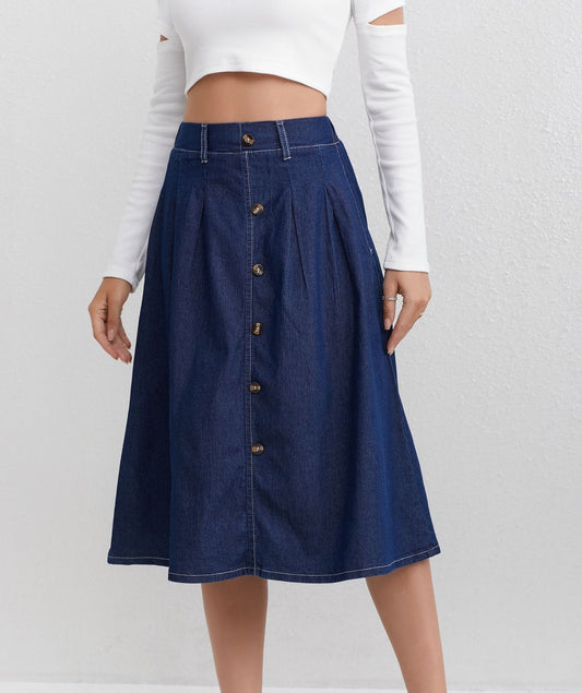 Womens Casual Denim Skirt