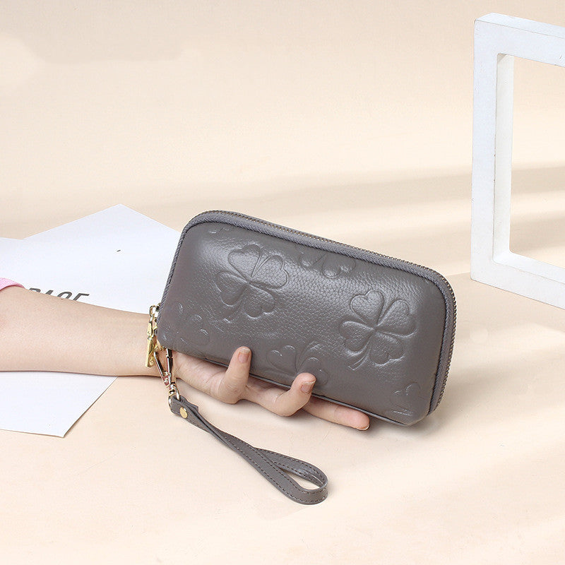 Women's Fashion Head Layer Cowhide Clutch Bag