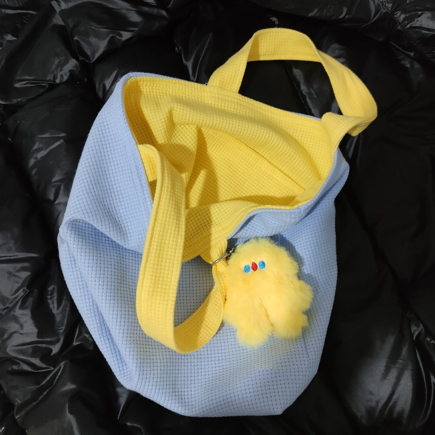 Cute Blue Contrast Tote Bag